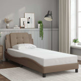 Vidaxl bedframe zonder matras zadar cappuccinokleurig 100x200 cm