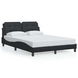 Vidaxl bedframe zonder matras zadar kunstleer zwart 140x200 cm