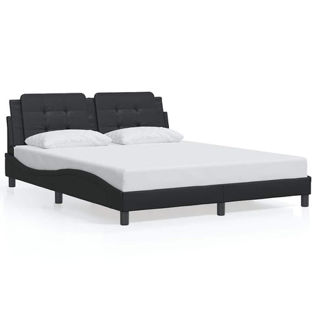 Vidaxl bedframe zonder matras zadar kunstleer zwart 160x200 cm