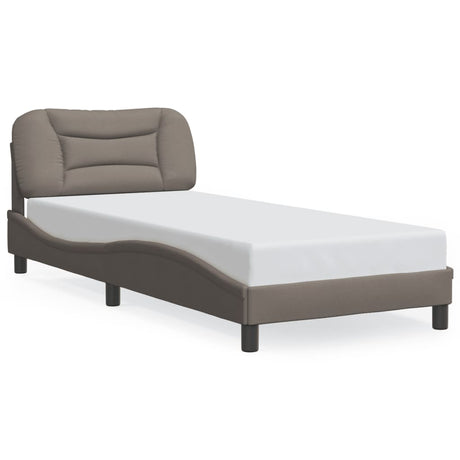 Vidaxl bedframe met led zonder matras hvar 90x200 cm stof taupe