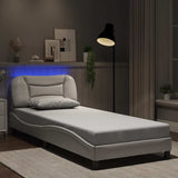 Vidaxl bedframe met led zonder matras hvar wit 80x200 cm