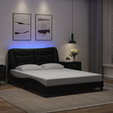 Vidaxl bedframe met led zonder matras hvar zwart 120x200 cm