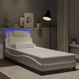 Vidaxl bedframe viana met led zonder matras wit 80x200 cm