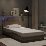 Vidaxl bedframe viana met led zonder matras cappuccino 100x200 cm