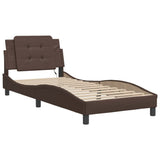 Vidaxl bedframe met led zonder matras zadar bruin 80x200 cm