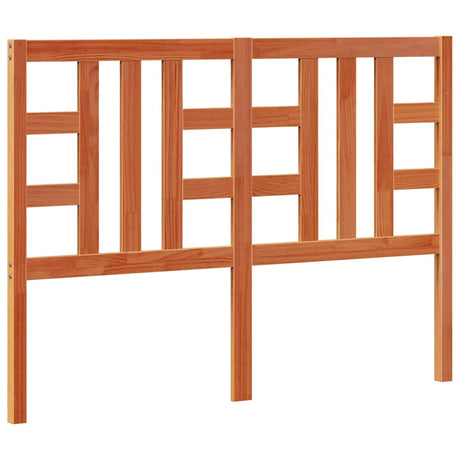 Vidaxl hoofdbord 135 cm massief grenenhout wasbruin