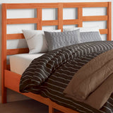 Vidaxl hoofdbord 135 cm massief grenenhout wasbruin