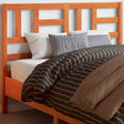 Vidaxl hoofdbord 160 cm massief grenenhout wasbruin