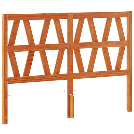 Vidaxl hoofdbord 135 cm massief grenenhout wasbruin