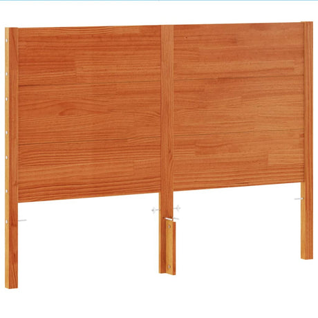 Vidaxl hoofdbord 135 cm massief grenenhout wasbruin