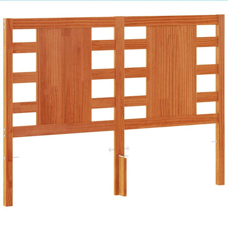 Vidaxl hoofdbord 135 cm massief grenenhout wasbruin