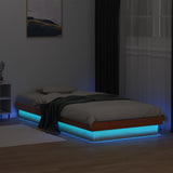 Vidaxl bedframe met led massief grenenhout wasbruin 90x190 cm