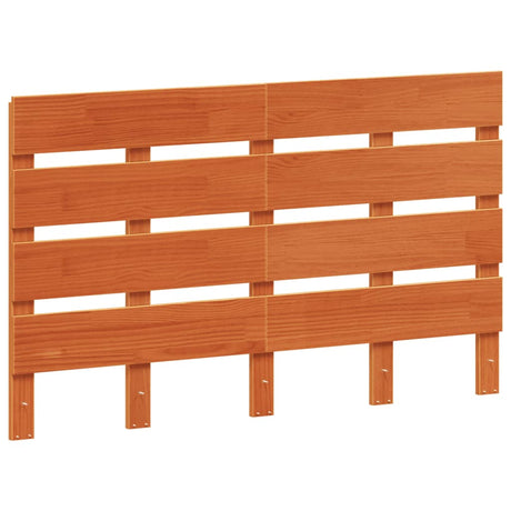 Vidaxl hoofdbord 120 cm massief grenenhout wasbruin