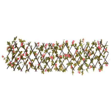 Vidaxx sztuczna roślina bluszcz krata 5 szt. z możliwością przedłużenia 180x20 cm ciemnoróżowy