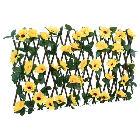 Sztuczny bluszcz Vidaxx na kratce rozkładanej 180x20 cm żółty