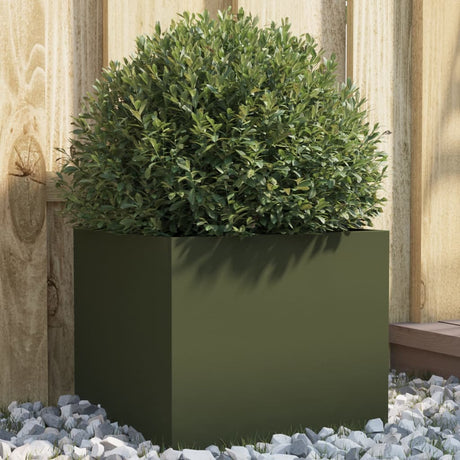 Sadzarka Vidaxx 32x30x29 cm stalowa oliwkowa