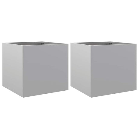 Donice Vidaxx 2 szt. 32x30x29 cm stal ocynkowana kolor srebrny