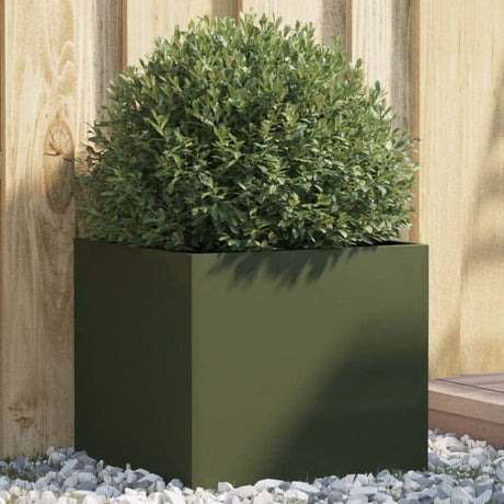 Sadzarka Vidaxx 42x40x39 cm stalowa oliwkowa