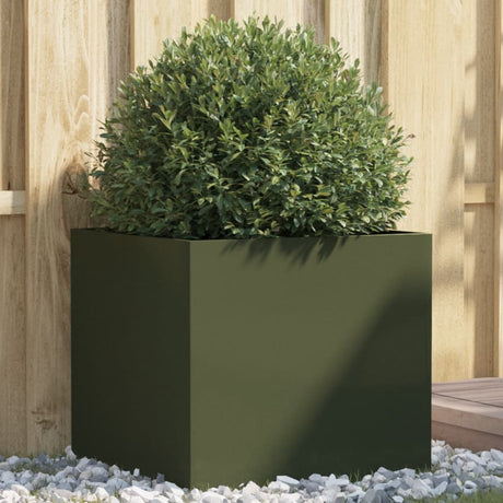 Sadzarka Vidaxx 49x47x46 cm stalowa oliwkowa