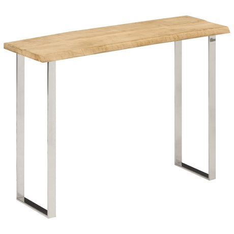 Vidaxl wandtafel met natuurlijke rand 105x33x76 cm massief mangohout