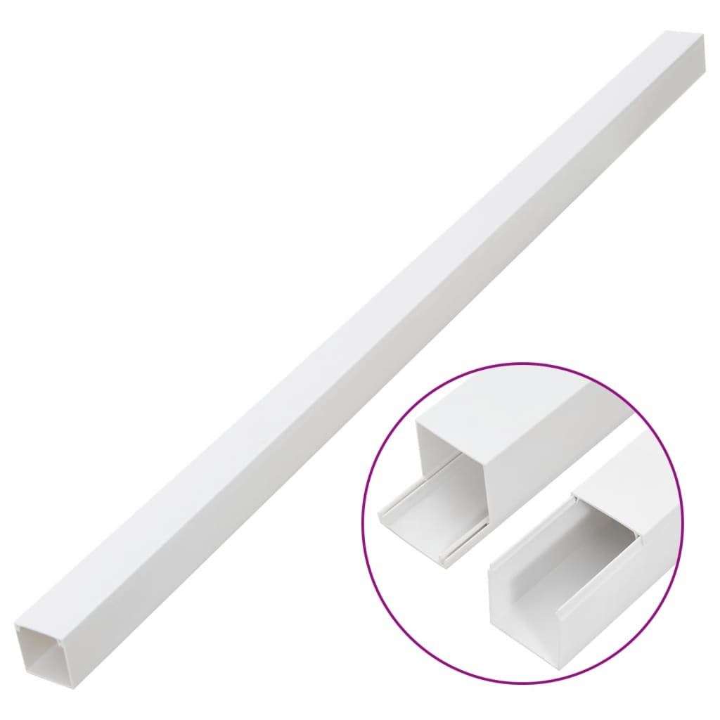 Kanał kablowy Vidaxxl 33x33 mm 10 m PVC