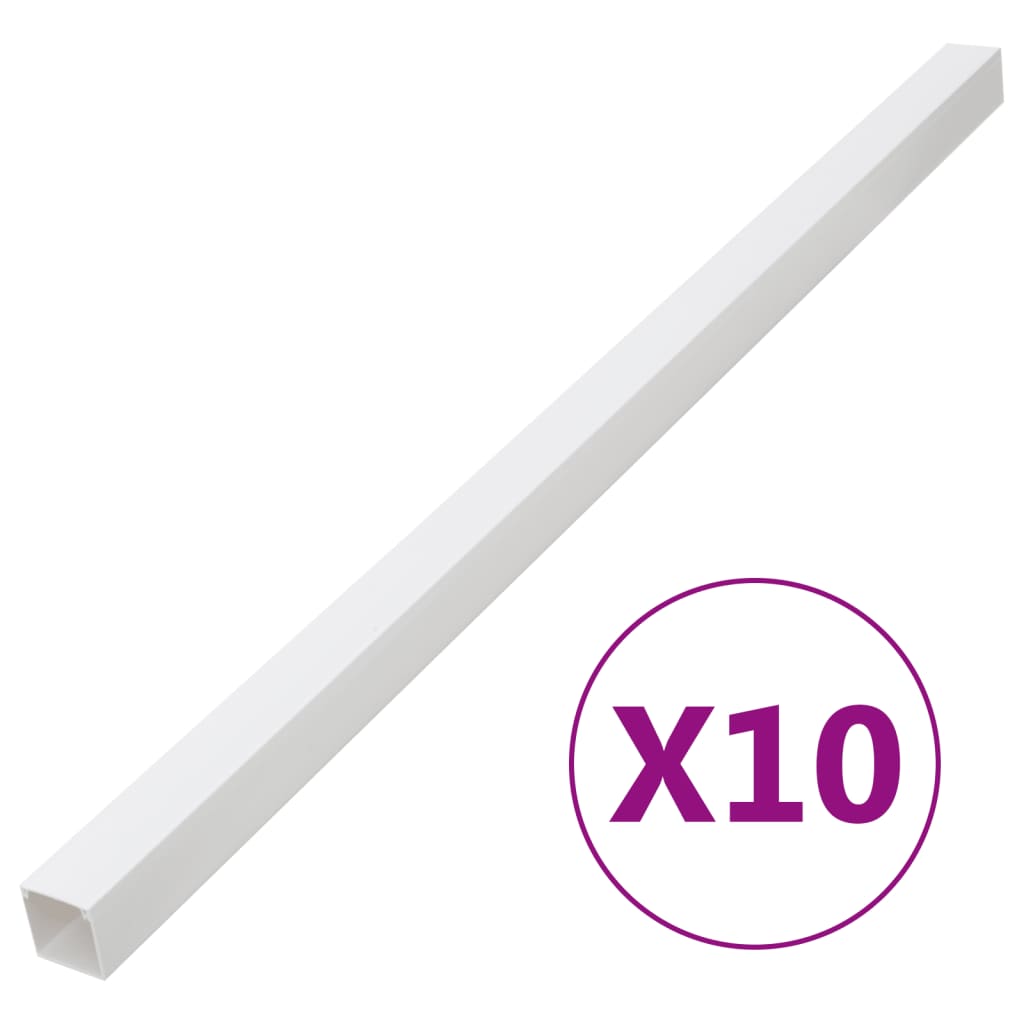 Kanał kablowy Vidaxxl 40x25 mm 10 m PVC