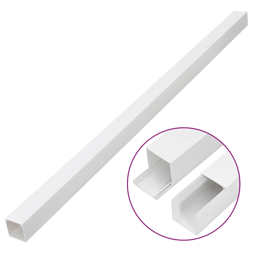 Kanał kablowy Vidaxxl 50x25 mm 10 m PVC
