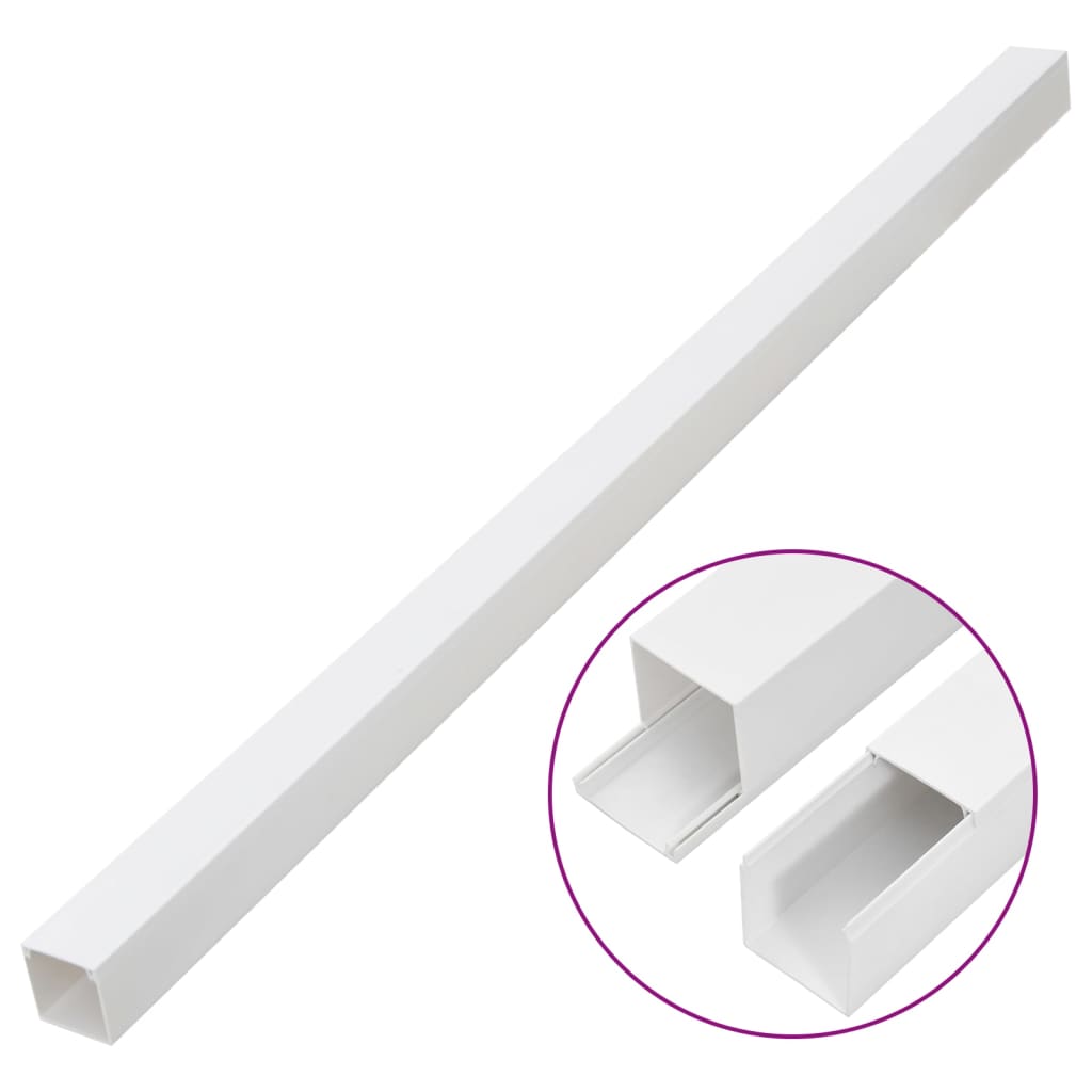 VidaXL Kanał kablowy 100x40 mm 30 m PVC