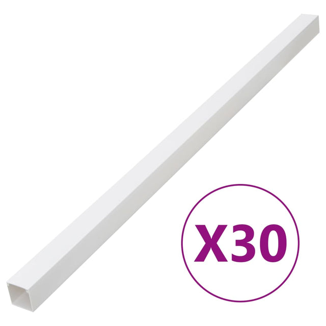 Kanał kablowy Vidaxxl 50x25 mm 30 m PVC