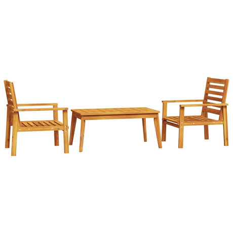 Vidaxl 3-delige loungeset massief acaciahout