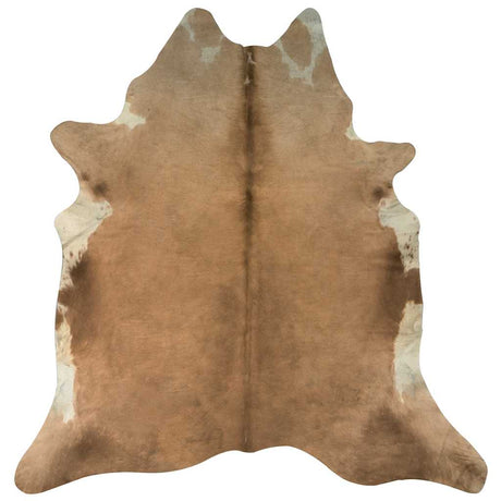 Vidaxl vloerkleed 180x220 cm echte koeienhuid bruin en wit