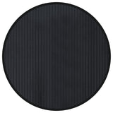 Vidaxl vloerkleed rond 60 cm bamboe zwart