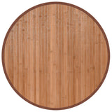 Vidaxl vloerkleed rond 60 cm bamboe naturel