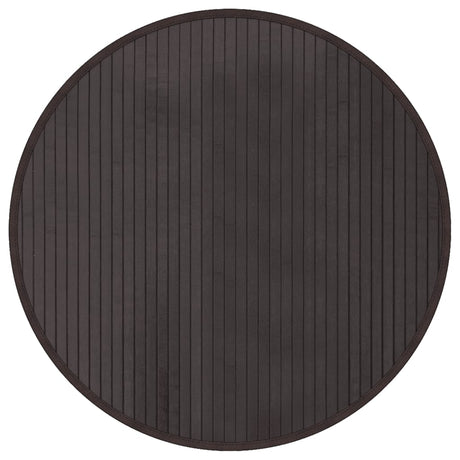 Dywan VidaXL okrągły, bambusowy, ciemnobrązowy, 60 cm