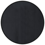 Vidaxl vloerkleed rond 80 cm bamboe zwart