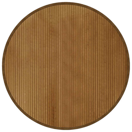 Dywan VidaXL okrągły, bambusowy, 100 cm, brązowy