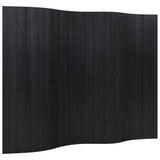 Vidaxl kamerscherm breedte 250 cm hoogte 165 cm bamboe zwart