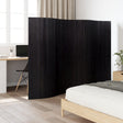 Vidaxl kamerscherm breedte 250 cm hoogte 165 cm bamboe zwart