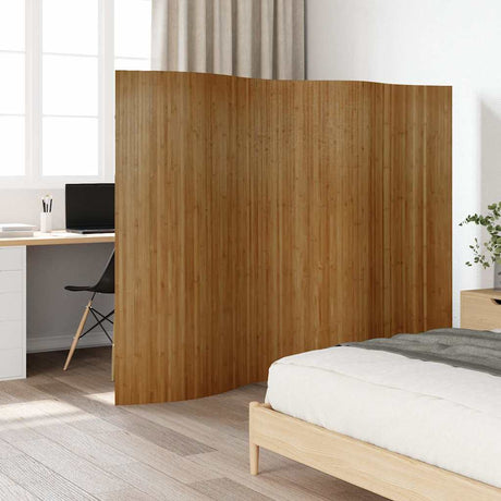 Vidaxl kamerscherm breedte 250 cm hoogte 165 cm bamboe bruin