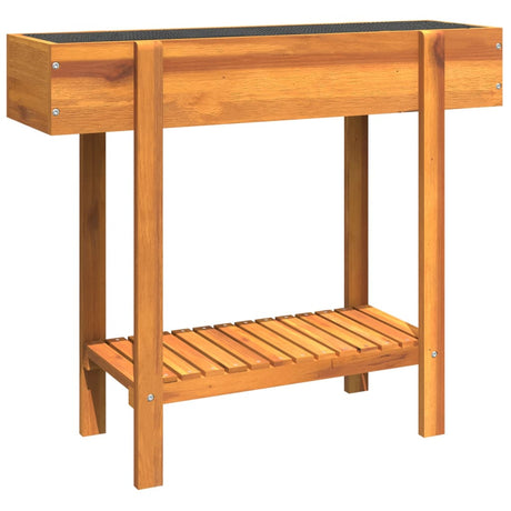 Donica Vidaxx podniesiona o wymiarach 90x30x75 cm z litego drewna akacjowego