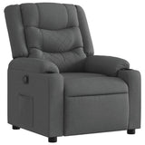 Vidaxl fauteuil verstelbaar stof donkergrijs