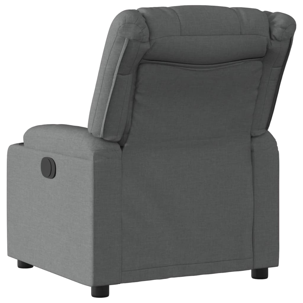 Vidaxl fauteuil verstelbaar stof donkergrijs