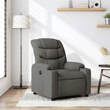 Vidaxl fauteuil verstelbaar stof donkergrijs