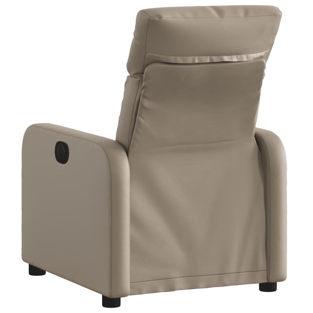 Vidaxl fauteuil verstelbaar kunstleer cappuccinokleurig