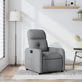 Vidaxl fauteuil verstelbaar stof lichtgrijs