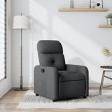 Vidaxl fauteuil verstelbaar stof donkergrijs
