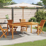 Vidaxl tuintafel 180x90x75 cm massief acaciahout