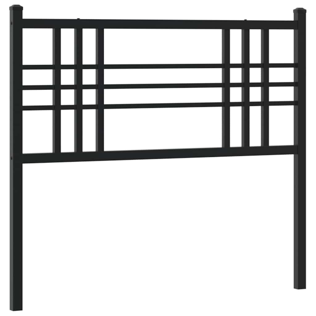 Vidaxl vervangend hoofdbord 100 cm metaal zwart