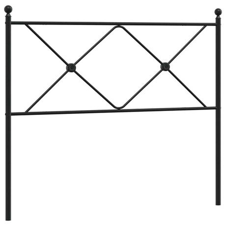 Vidaxl vervangend hoofdbord 100 cm metaal zwart