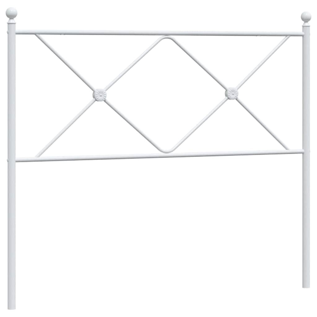 Vidaxl vervangend hoofdbord 100 cm metaal wit